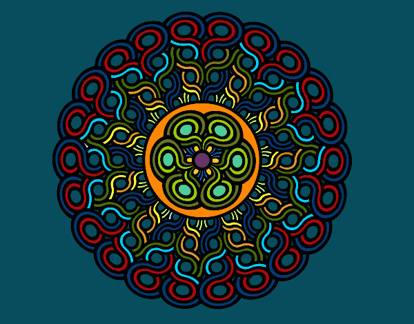 Desenho Mandala trançada pintado por RegisAssun