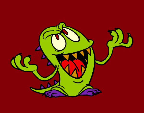 Desenho Monstro perverso pintado por bbbb