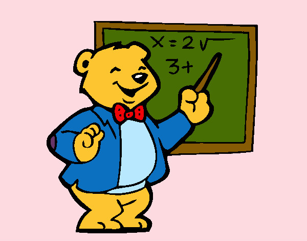 Desenho Professor urso pintado por bbbb