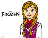 Desenho Anna de Frozen pintado por MelissaSO