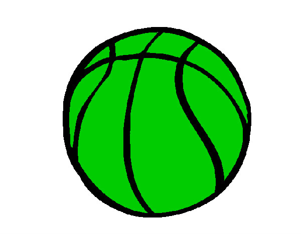 Desenho Bola de basquete pintado por xDHS