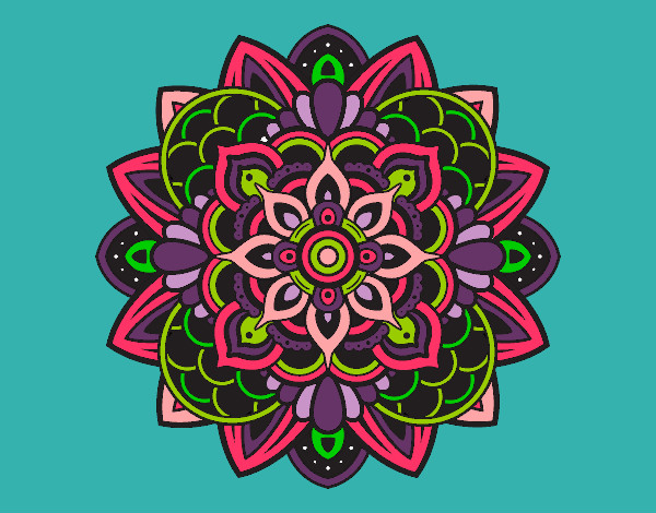 Desenho Mandala decorativa pintado por patamor201