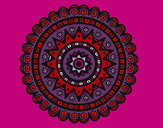 Desenho Mandala étnica pintado por luanaester