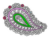 Desenho Mandala lágrima pintado por patamor201