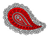 Desenho Mandala lágrima pintado por Thathi