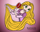 Desenho Entrelaçados - Rapunzel está penteando pintado por Maylla