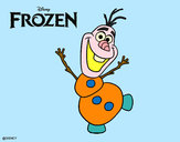 Desenho Frozen Olaf a dançar pintado por Rafael_014