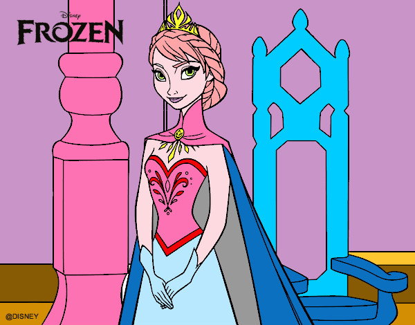Desenho Frozen Rainha Elsa pintado por Rafael_014
