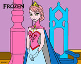 Desenho Frozen Rainha Elsa pintado por Rafael_014