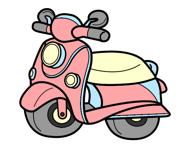 Desenho Motocicleta Vespa pintado por jansouza