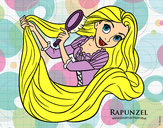 Desenho Entrelaçados - Rapunzel está penteando pintado por vitoriz
