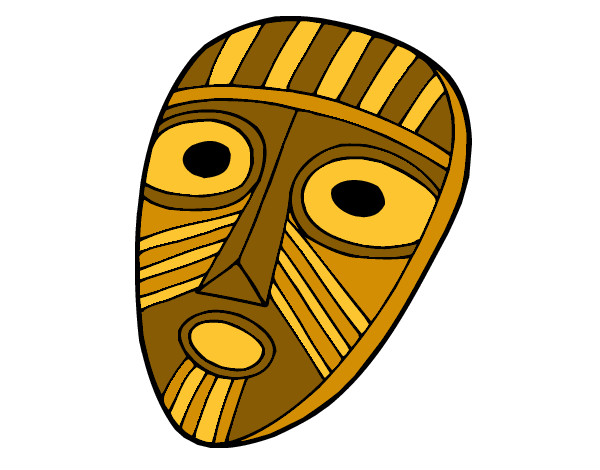 Desenho Máscara de surpresa pintado por BabiLan