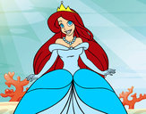 Desenho Princesa Ariel pintado por LaahSoares
