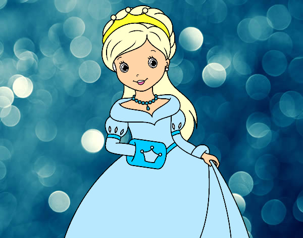 Desenho Princesa elegante pintado por LaahSoares