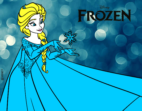 Desenho Frozen Elsa pintado por bhun