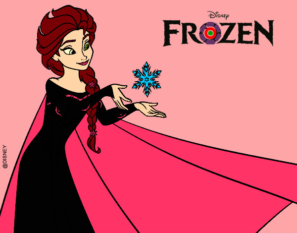Desenho Frozen Elsa pintado por missmirim