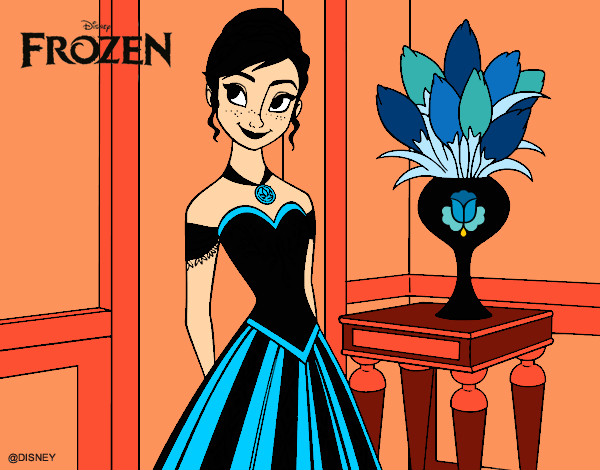 Desenho Frozen Princesa Anna pintado por missmirim