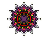 Desenho Mandala flor de neve pintado por carol_po