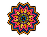 Desenho Mandala flores de girassol pintado por carol_po