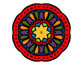 Desenho Mandala mosaico pintado por carol_po