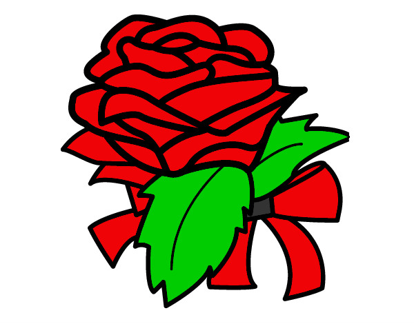 Desenho Rosa, flor pintado por Bhunna