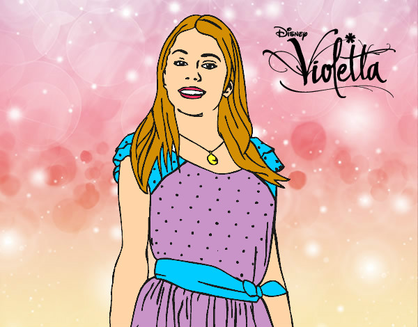 Desenho Violetta Disney Channel pintado por grazielle