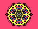 Desenho Mandala simétrica pintado por veruskaf
