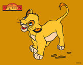 Desenho O rei leão - Simba pintado por jonatass