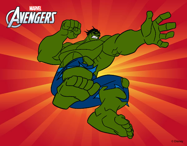 Desenho Wingadores - Hulk pintado por IgorF