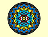 Desenho Crescente mandala pintado por CRRW