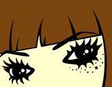 Desenho Emo olhos pintado por tafnny