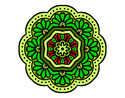 Desenho Mandala mosaico modernista pintado por CRRW