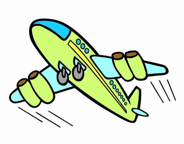 Desenho Aeroplano rápido pintado por davipe