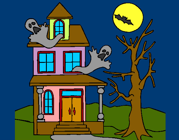 Desenho Casa do terror pintado por vickk  
