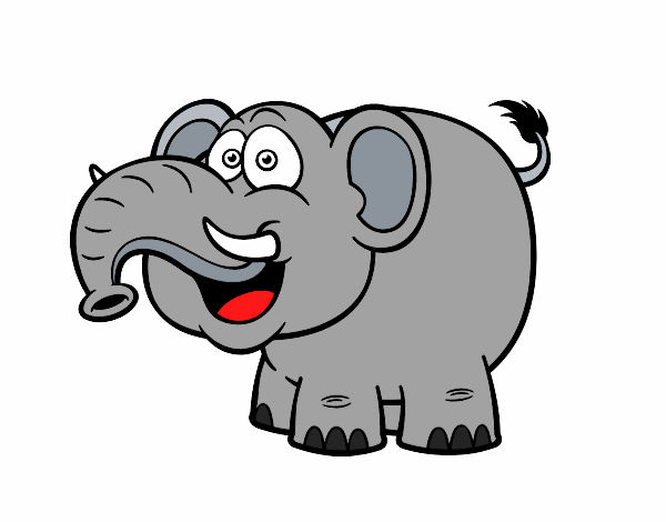 Desenho Elefante-asiático pintado por martaazzol