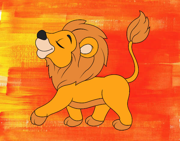 Desenho Filhote do leão pintado por martaazzol