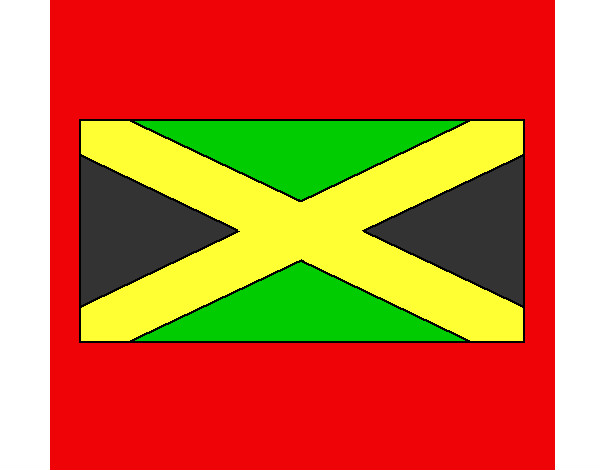 Desenho Jamaica pintado por muriloca