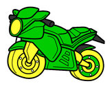 Desenho Moto esportiva pintado por gustavocau