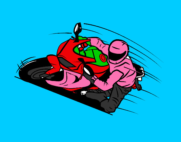 Desenho Moto GP pintado por gustavocau