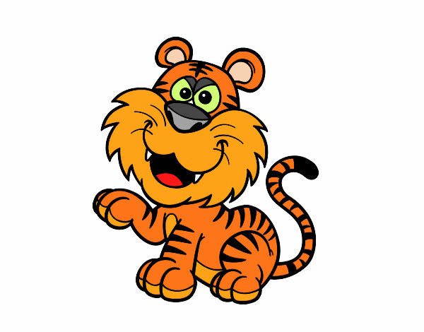 Desenho Tigre-de-bengala pintado por martaazzol