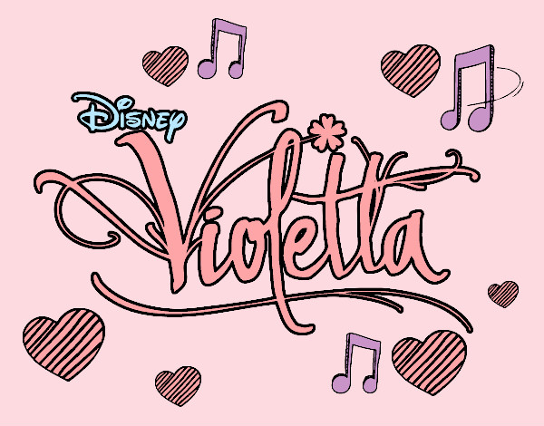 Desenho Violetta logo pintado por soucha