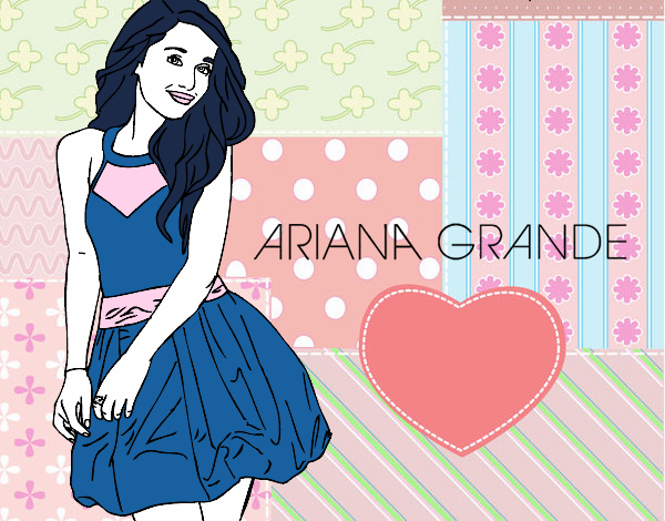 Desenho Ariana Grande pintado por bhun
