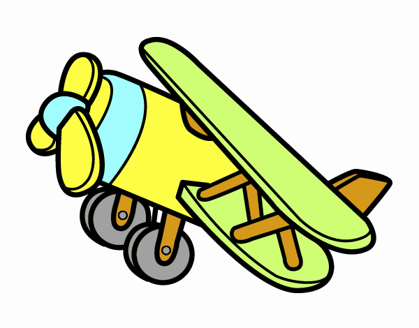 Desenho Avião acrobático pintado por davipe