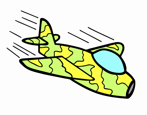 Desenho Avião da camuflagem pintado por davipe