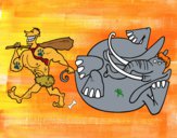 Desenho Caça de elefante pintado por Gui2016