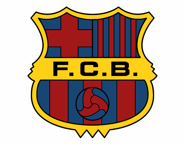 Desenho Emblema do F.C. Barcelona pintado por Arbaiter