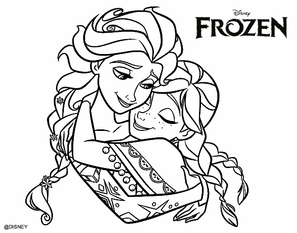 anna e elsa frozen para pintar e imprimir  Frozen para colorir, Desenho  frozen, Desenhos para colorir frozen