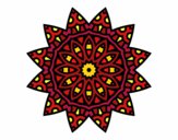 Desenho Mandala estrela pintado por carlaperei
