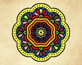 Desenho Mandala mosaico modernista pintado por mrlopes