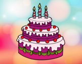 Desenho Torta de Aniversário pintado por Arbaiter